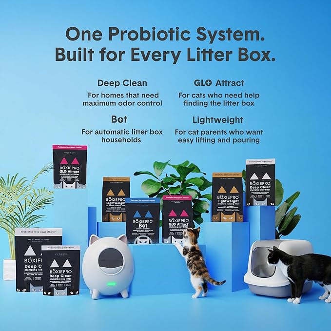 Boxie® Probiotic Cat Litter, Lightweight 40-Day Odor Control, Clumping, 11.5lb