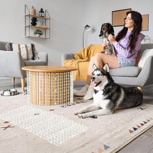 Zopeal 6.5ft Cat Repellent Mat with 8 Ground Stakes 8 Zip Ties, Spikes Deterrent Mat Keep Dog Off Couch for Indoor Outdoor Keep Pet Off Yard Garden, 79 x 12 Inch/1 Roll