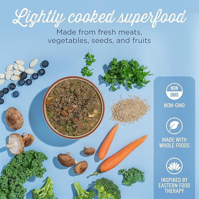 Side by Side Pork & Rabbit Stew - Cooling Wet Dog Food & Dog Food Topper - Made with Nutrients & Whole Raw Ingredients - Human-Grade, No Artificial Additives or Fillers - USA Made (12.5 oz, 3-Pack)