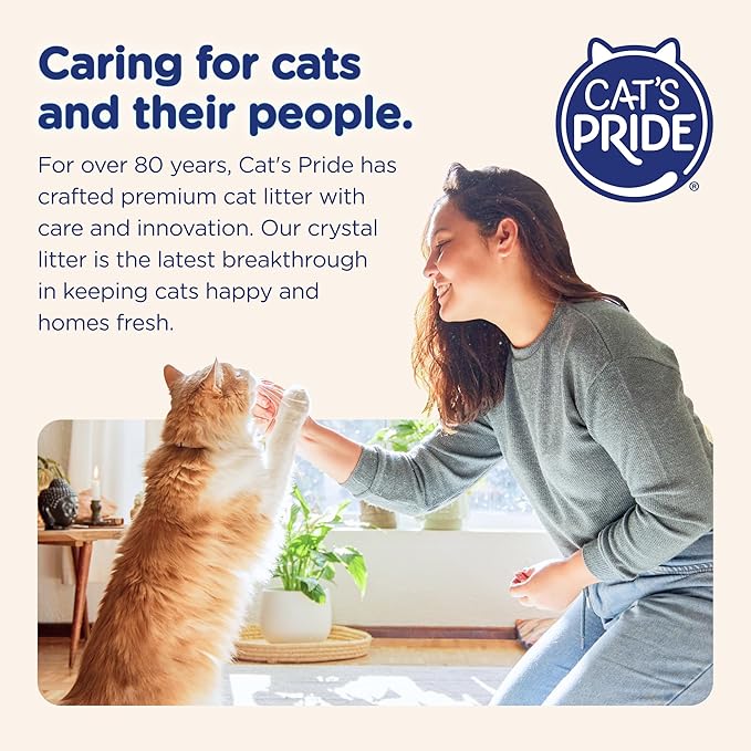 Ultra Clumping Micro Crystals Premium Cat Litter - Dust Free, Soft on Paws, Fragrance Free - 15 Lbs. Total (3pk of 5 Lbs.)