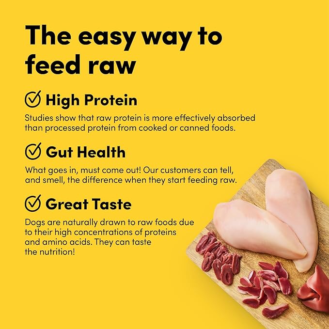Raw100 Freeze-Dried Chicken Organs Dog Food, Meal or Mixer, High Protein, Complete and Balanced, No Corn or Wheat,13oz