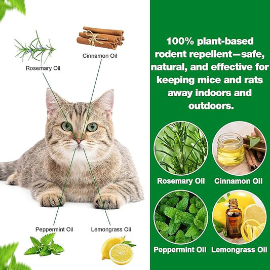 36 Pack Cat Repellent - Natural & Safe Cat Deterrent for Indoor and Outdoor Use, Protects Furniture, Plants & Garden, Non-Toxic, Pet & Plant Friendly, Long-Lasting Formula