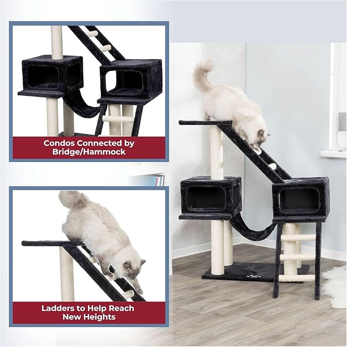 TRIXIE Pet Products Malaga Cat Playground (Dark Gray)