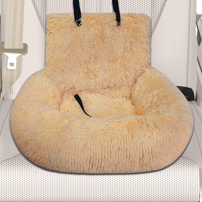 Dog Seat for Car,Soft Dog Car Seat Boosters - Non-Slip Travel Bed Pet Cushion for Traveling Camping Kitten Road Trip Daily Commuting Vet Visit Adventures