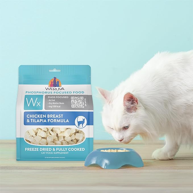Weruva Wx Phos Focused Freeze Dried, Chicken Breast & Tilapia Formula, 1oz Bag