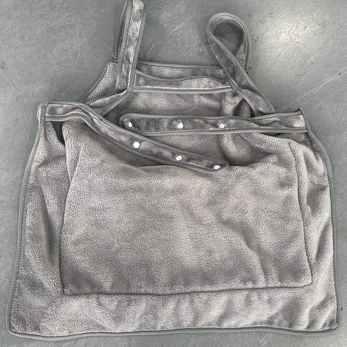 Cats Holding Carriers Velvets Aprons Slings Accompany Bag Indoor Use Smock with Pocket Cats for Nail Cutting