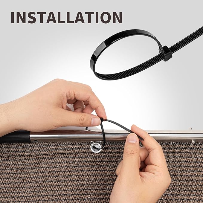 LOVE STORY Custom Size 3'x18' Brown Balcony Privacy Screen,UV Block Privacy Fence Screen,90% Shield for Outdoor Pool Garden Apartment Railing