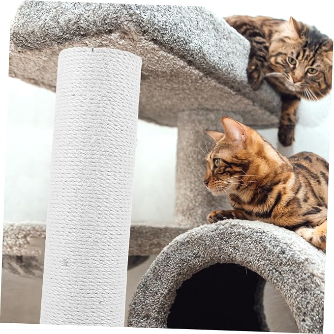 Cat Scratching Post Natural Rope High Climbing Toy for Cats Easy Installation Scratch Replacement for Indoor Play and Scratching Needs