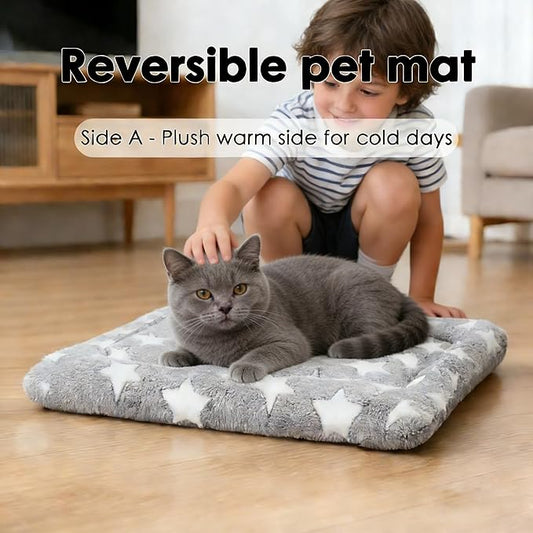 Dog Bed Mat - Reversible Dog Crate Bed Mats, Soft & Breathable Kennel Pad, Durable Crate Bed for Small Medium Large Dogs & Cats