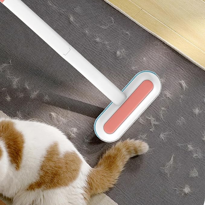 Pet Hair Remover Brush - Electrostatic Pet Grooming Supplies | Window Screen Cleaning Brush | for Dog Owners Office Car Clothes Bedding Sheets Carpets Sofas Apartment Mattress