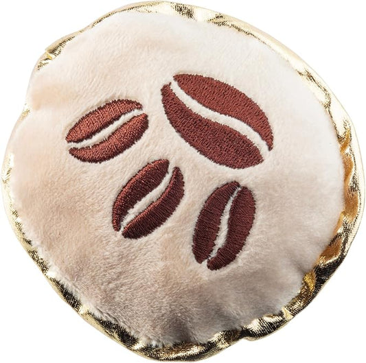 Haute Diggity Dog Espresso Muttini Plush Dog Toy for Small, Medium & Large Dogs, Interactive Funny Parody Squeaky Toys, Soft, Durable, Machine-Washable, Safe & Cute Birthday Gift for Dogs, One Size