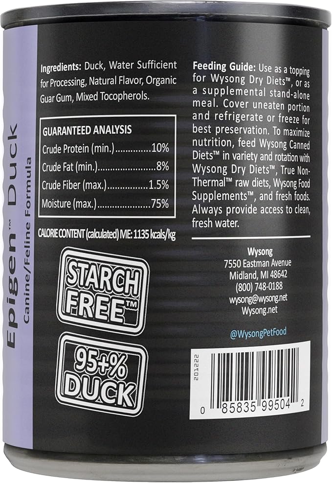 Wysong Epigen™ Duck Canned Dog & Cat Food