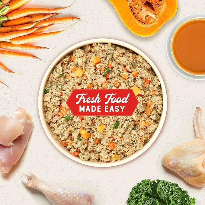 Stella & Chewy's FreshMade Frozen Fresh Grain-Free Chick-a-Lick'n Dog Food, 16-oz Pouch (Pack of 4)