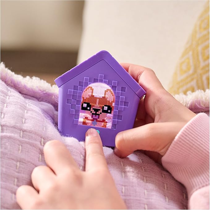 BITZEE, Doghouse Interactive Toy with 15 Puppies Inside, 3D Playroom, Great for Easter Gifts, Digital Pet Reacts to Touch