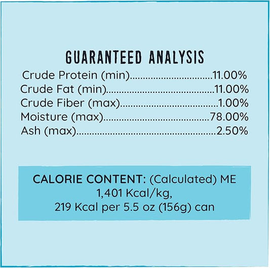 Hound & Gatos Wet Cat Food, 98% Salmon, Mackerel & Sardine, case of 24, 5.5 oz cans