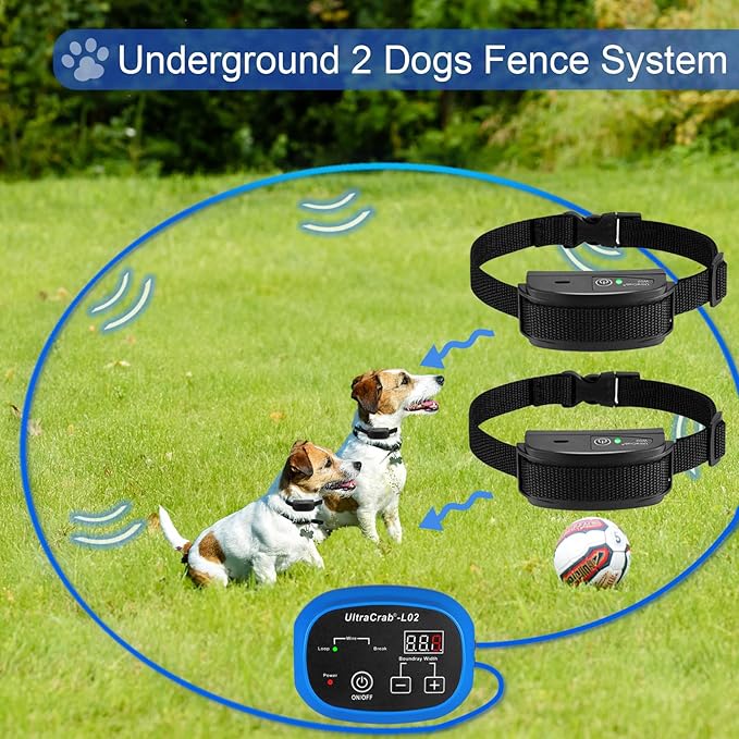 Basic In-Ground Pet Fence - Underground Dogs Fence System, Electric Fence for Dogs Training Collars for Dog Over 20lb, Wireless Electric Dog Fence System (Boundary Wire for Dog System)