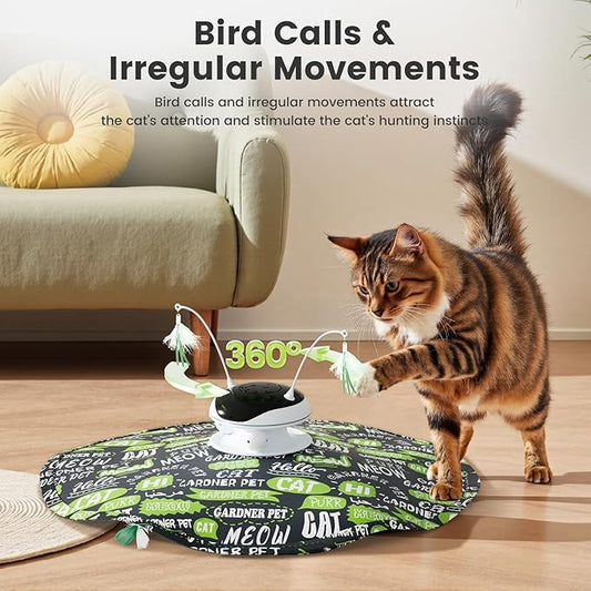 Gardner Pet Pack of 2 Cat Teaser Stick Refills 5 in 1 Hide and Seek Cat Toys