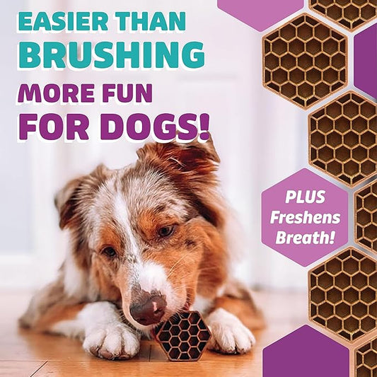 Yummy Combs Dog Dental Treats – Vet VOHC Approved, Removes Tartar & Cleans Teeth – Yummy High Protein Chicken Treat for Medium Dogs (Mini Pack, 9 Count)