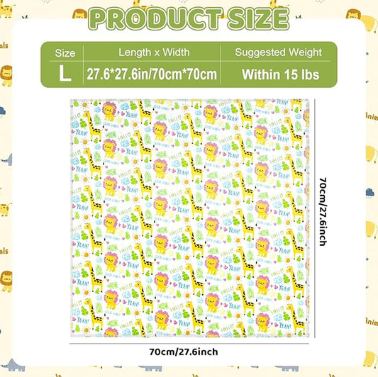 27.6" Cat Grooming Wrap for Cutting Nails, Lion Pattern Self-Adherent Fabric Wrap for Cats, Anti-Scratch Anti-Escape Multifunctional Cat Swaddle Tool for Teeth Brushing, Ear Cleaning