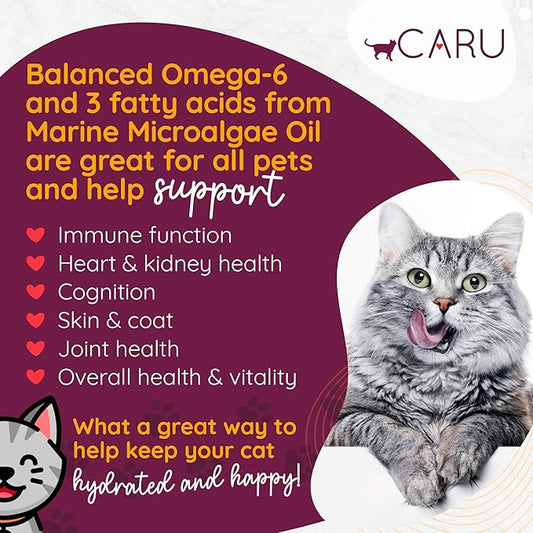 CARU - Classics Chicken & Crab Stew for Cats - Healthy Functional Wet Cat Food - Food Topper - Balanced Omega Blend - 5.5 oz Cartons - 12 Pack