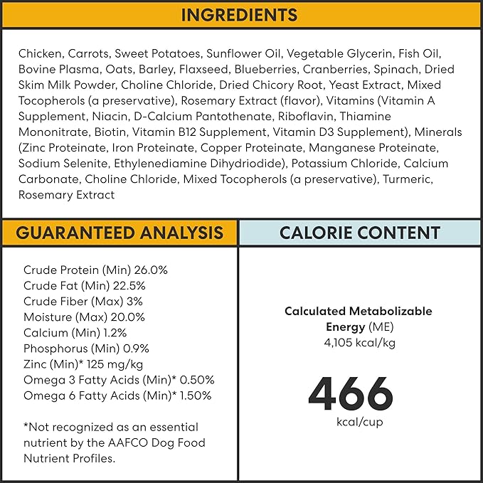 The Pets Table Chicken & Sweet Potato Air Dried Dog Food, 3 lb / 48 oz (Pack of 2)