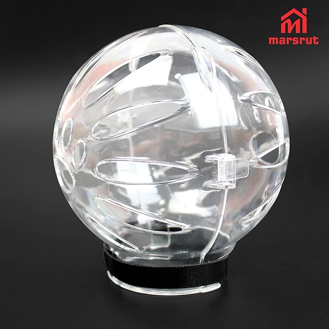 Cat Transparent Muzzle for Grooming, Bathing, Nail Trimming Shaving, Pet Anti-bite Astronaut Helmet, Help for Aggressive Kitten, Anti-Lick, Biting, Chewing, Breathable & Adjustable Ball Mask