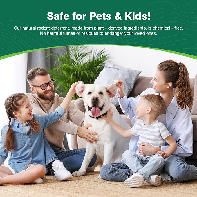 Mouse Rodent Repellent, 24 Pack Peppermint Oil to Repel Mice and Rats– Keeps Rodent Pests Away Effectively-Indoor/Outdoor Use, Safe for Homes & Pets Garden & Home