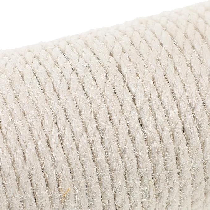SUPVOX 2-in-1 Cage Wall Mounted Cat Scratching Post with Sisal Rope 7x40cm Comfortable Kitten Climbing Cat Cage Accessory