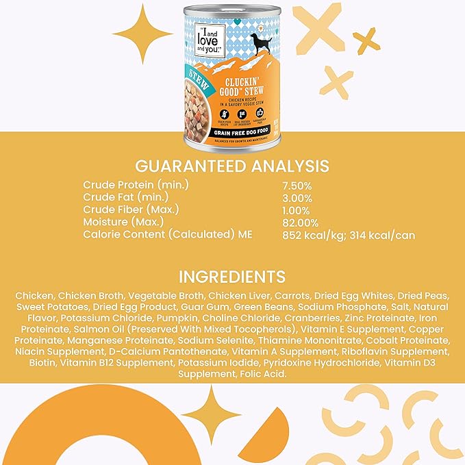 I And Love And You, Dog Food Can Cluckin Good Stew, 13 Ounce
