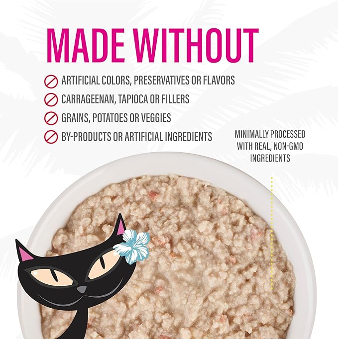 Tiki Cat Baby Pate Wet Cat Food for Kittens, Chicken, Tuna & Chicken Liver, 2.4 oz. Can (12 Count)