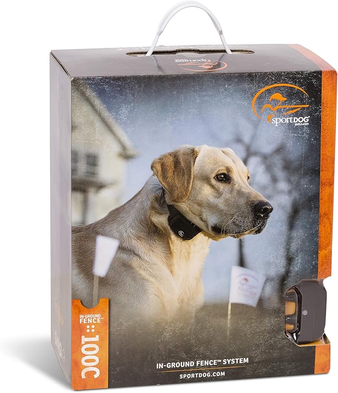 SportDOG Rechargeable In-Ground Fence System - Creates Secure Play Area - Electric Fence for Dogs - Waterproof Collar - Long-Lasting System - Expandable Design