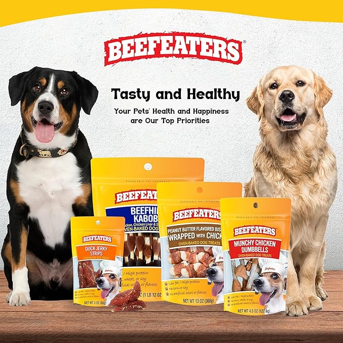 Beefeaters Beefhide 5in Twist with Real Chicken – Protein-Rich Dog Treats for Clean Teeth, Ideal for Training & All Dog Sizes