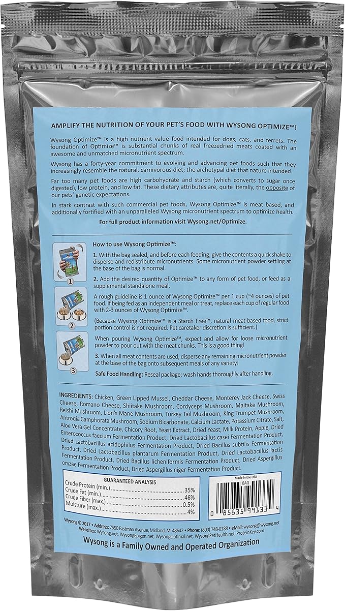 Wysong Optimize Chicken for Dogs, Cats & Ferrets