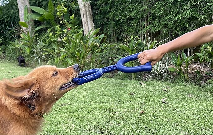 SuperChewer Tough Tug Pull Toy | Lifetime Replacement | Strong Natural Rubber | Interactive Tug-of-War Toy for Dogs | Ultra Durable Chew Toys for Aggressive Chewers | For Medium & Large Breeds