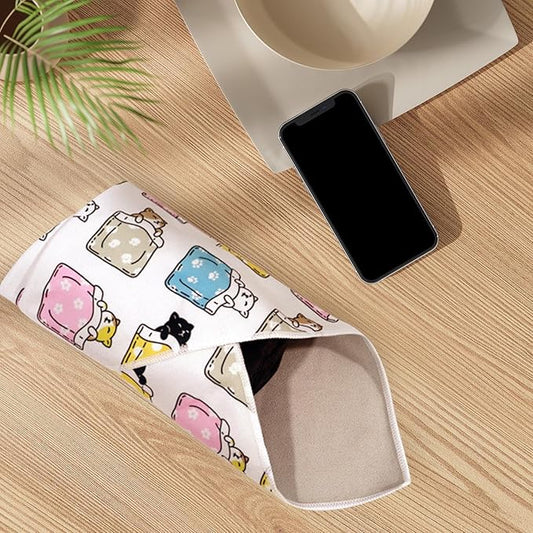 Cat Wrap | Self-Adherent Cat Nail Trimming Restraint Wrap | Anti-Scratch Control Multifunctional Anti-Escape Washing Grooming Indoor Clip Nails Clean Ears Animal Trimming Clipping