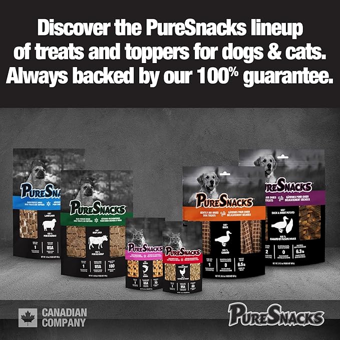 PureSnacks Freeze Dried Dog Beef Liver, 1 Ingredient, Made in USA, 14.4oz
