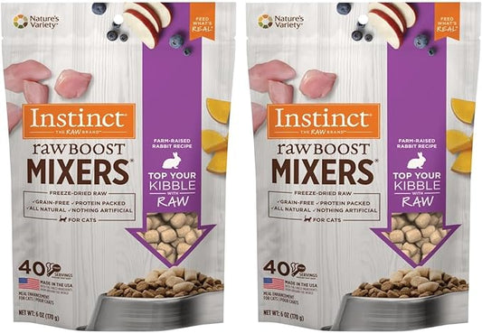 Instinct Raw Rabbit Mixers: The Ultimate Cat Topper 🐰 | Don't Cry Pet