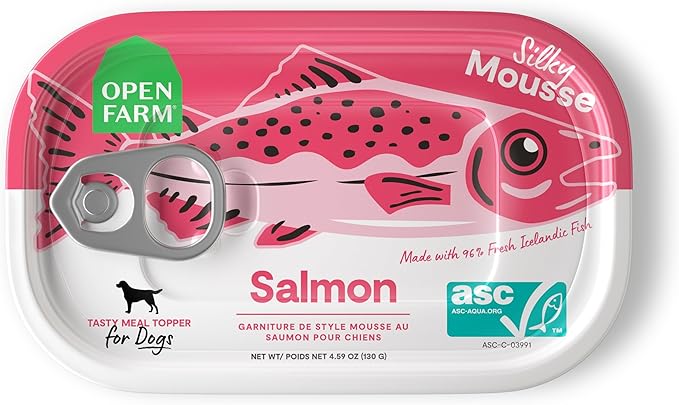 Open Farm Silky Icelandic Salmon Mousse Dog Topper 🐟 | Don't Cry Pet