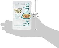 Fancy Feast Broth for Cats, Classic, With Chicken & Vegetables, 1.4-Ounce Pouch, Pack of 32