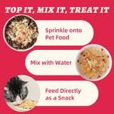 Wellix Dog & Cat Food Topper - Cranberry Treats Freeze Dried Egg Yolk & Chicken Flavor Low Calorie - Support Kidney Bladder & Urinary Health - Healthy Cat Treats for Indoor Cats