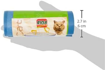8 Bags with Plastic Handle for Cat Litter