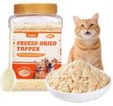 Wellix Dog & Cat Food Topper - Salmon Roe Treats Freeze Dried Egg Yolk & Chicken Flavor Low Calorie - Antioxidant and Skin & Coat Support - Healthy Cat Treats for Indoor Cats