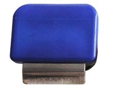 Deshedding Tool & Pet Grooming Tool - Stainless Steel Hair Removal Comb for Dogs and Cats, with Black Plastic Handle Grip