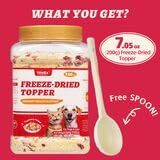 Wellix Dog & Cat Food Topper - Cranberry Treats Freeze Dried Egg Yolk & Chicken Flavor Low Calorie - Support Kidney Bladder & Urinary Health - Healthy Cat Treats for Indoor Cats