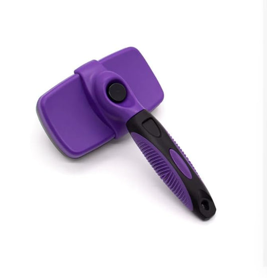 Pet Cat and Dog Supplies - Cat Hair Brush (purple, Large 18cmx12.5cm)