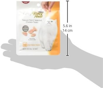 Purina Fancy Feast Natural Cat Treats, Purely Natural Hand-Selected Chicken - (Pack of 5) 10 ct. Pouches
