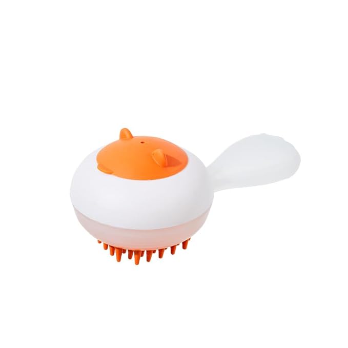 2 in 1 Pet Brush Comb for Cats and Dogs Orange
