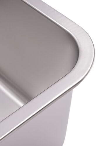 Stainless Steel Cat Litter Box, 5.28-Gallon Semi Open Cat Litter Box, Easy to Clean, Suitable for Cats Weighing Less Than 22.05 Pounds