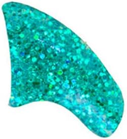 6 Month Piece Soft Nail Caps with Adhesive for Cat Claws - Mermaid Glitter Small