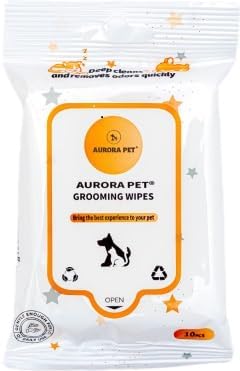 Aurora Pet Variety Pack (6) Applaw Taste Toppers Bone Broth Wet Dog Food Topper [3 Beef, 3 Chicken] with Turmeric & Parsley (7.1 oz Each) with AuroraPet Wipes